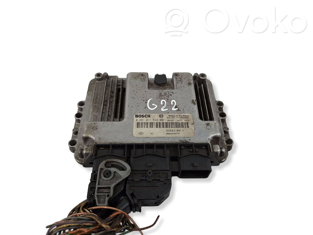 Engine control unit/module   8200310863,0281011549,8200370779