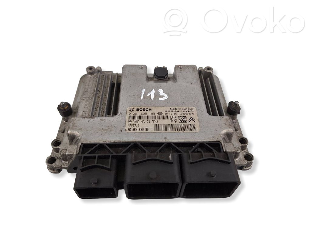 Engine control unit/module   9666382080,9666320880,0261S05190