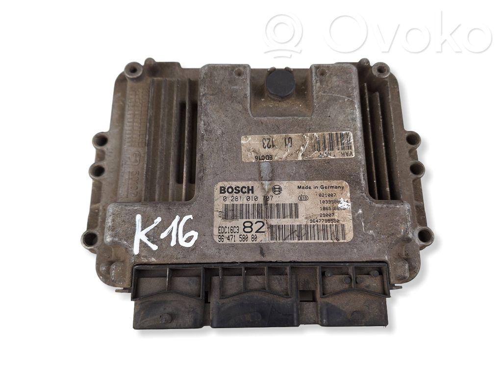 Peugeot 307 Engine control unit/module 