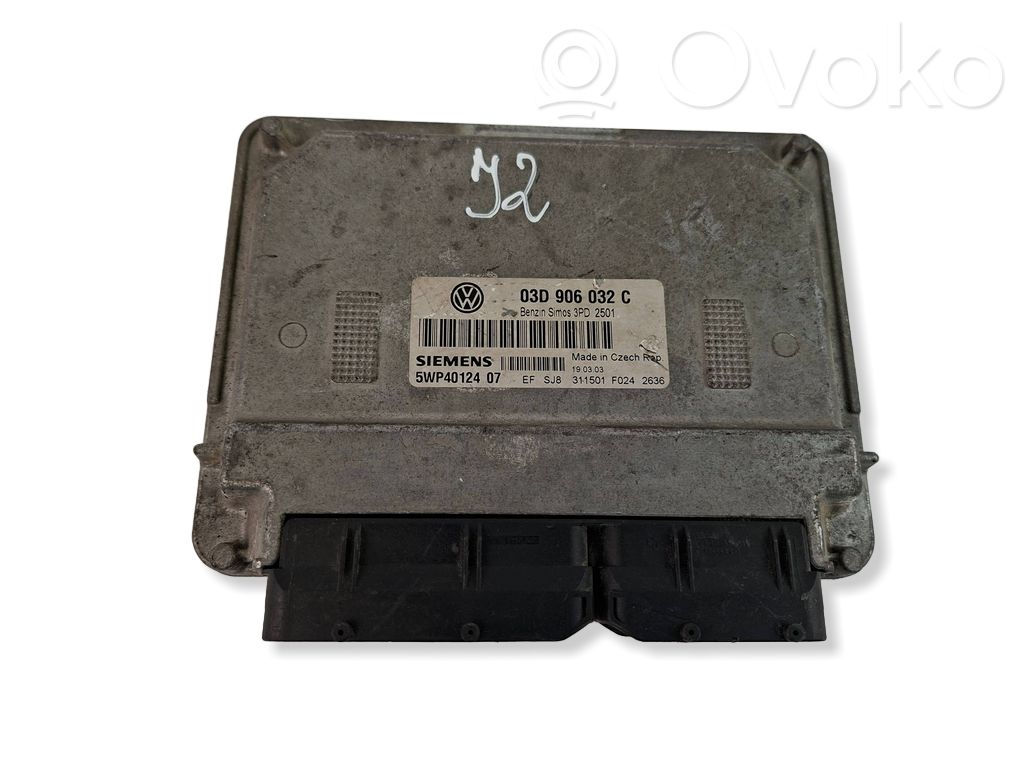 Engine control unit/module   03D906032C,5WP4012407