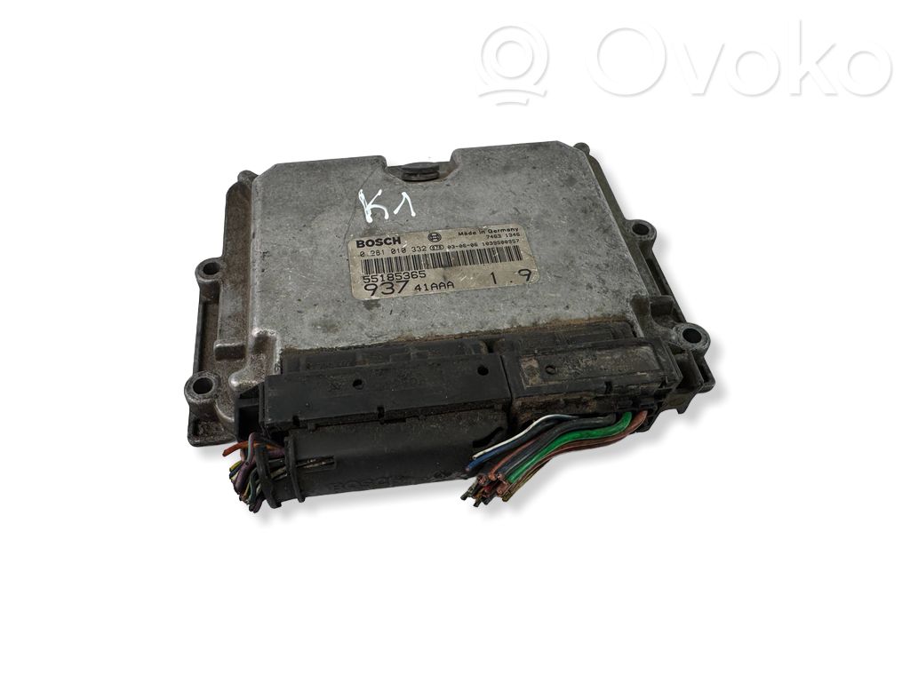 Engine control unit/module   55185365,0281010332,93741AAA,1039S00957