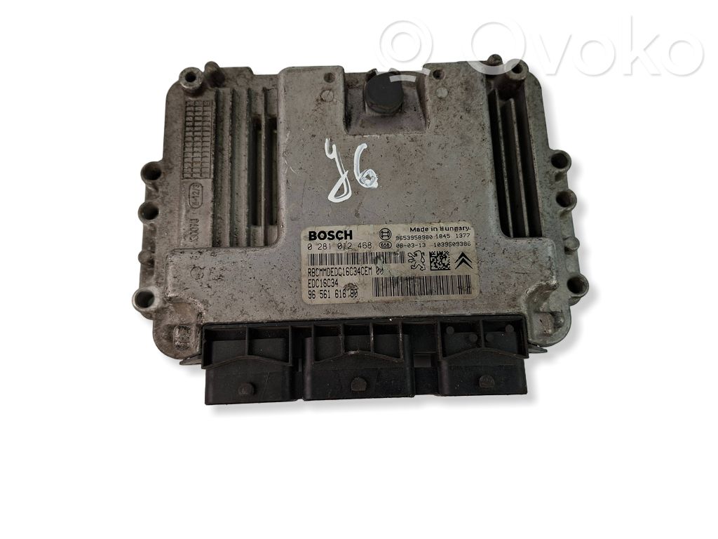 Engine control unit/module   9656161680,0281012468