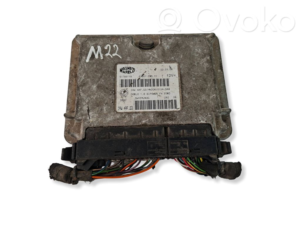 Fiat Doblo Engine ECU kit and lock set 