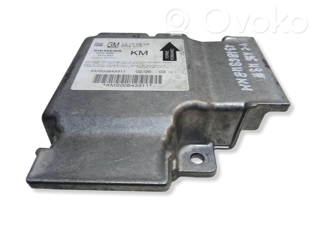 Opel Vectra C Airbag control unit/module 