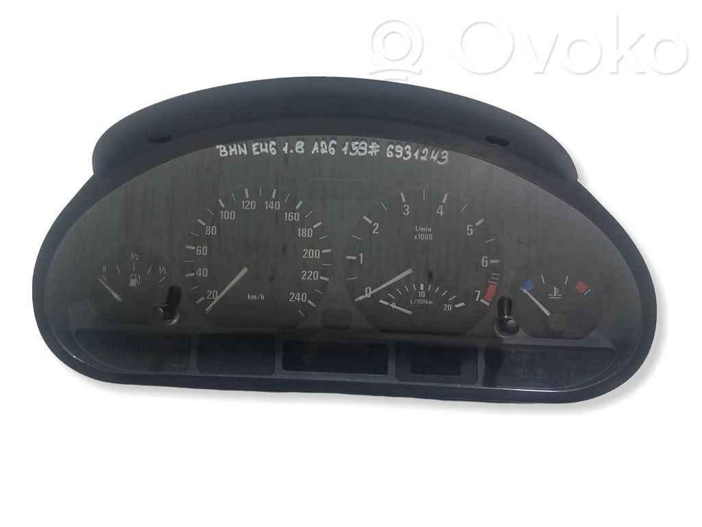 BMW 3 E46 Speedometer (instrument cluster) 