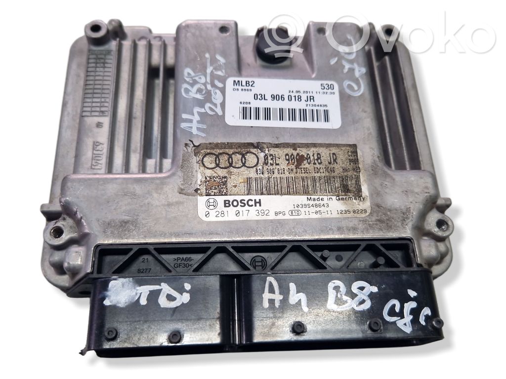 Engine control unit/module   0281017392,03L906018BP,03L906018DN,1039S48643