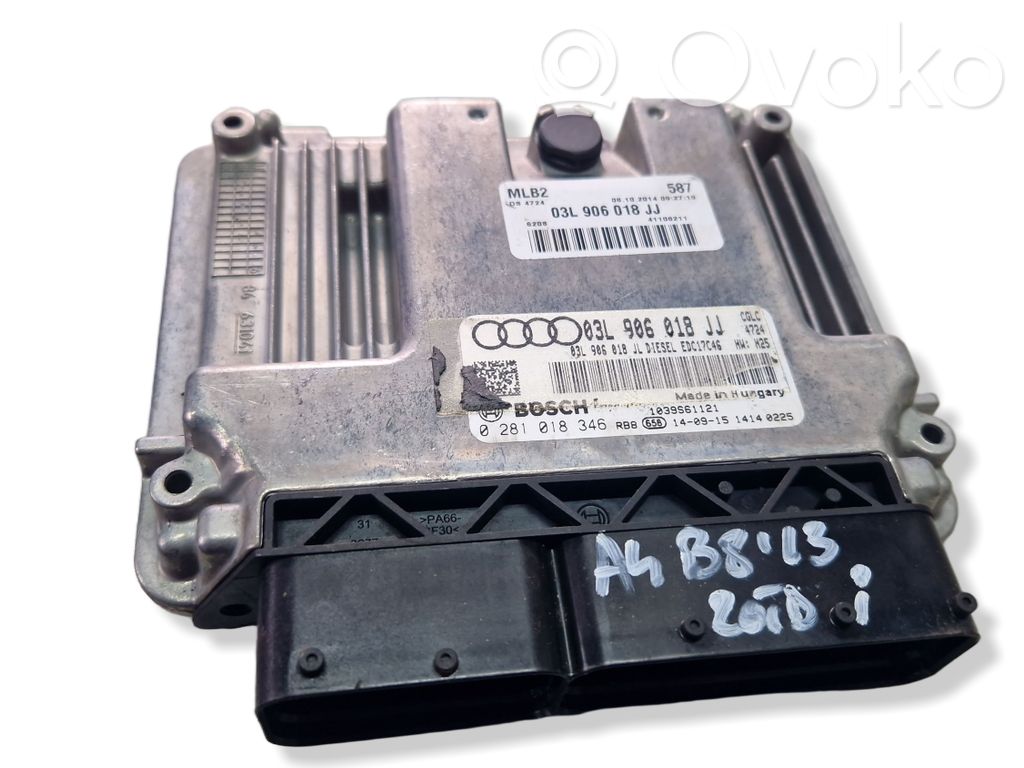 Engine control unit/module   03L906018JL,0281018346,03L906018JJ