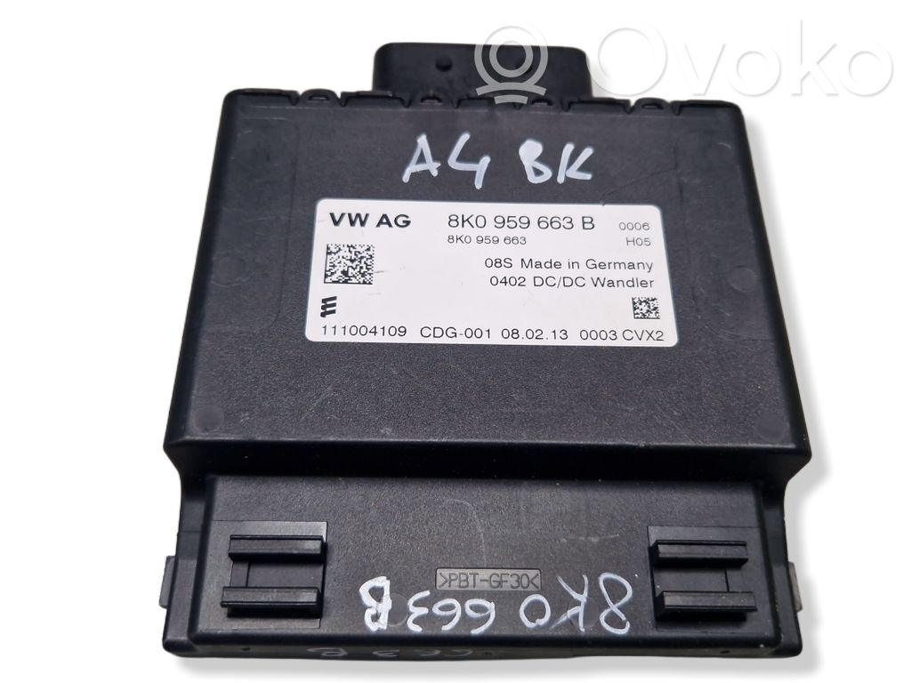 Sonstige Steuergeräte / Module   8K0959663,8K0959663B