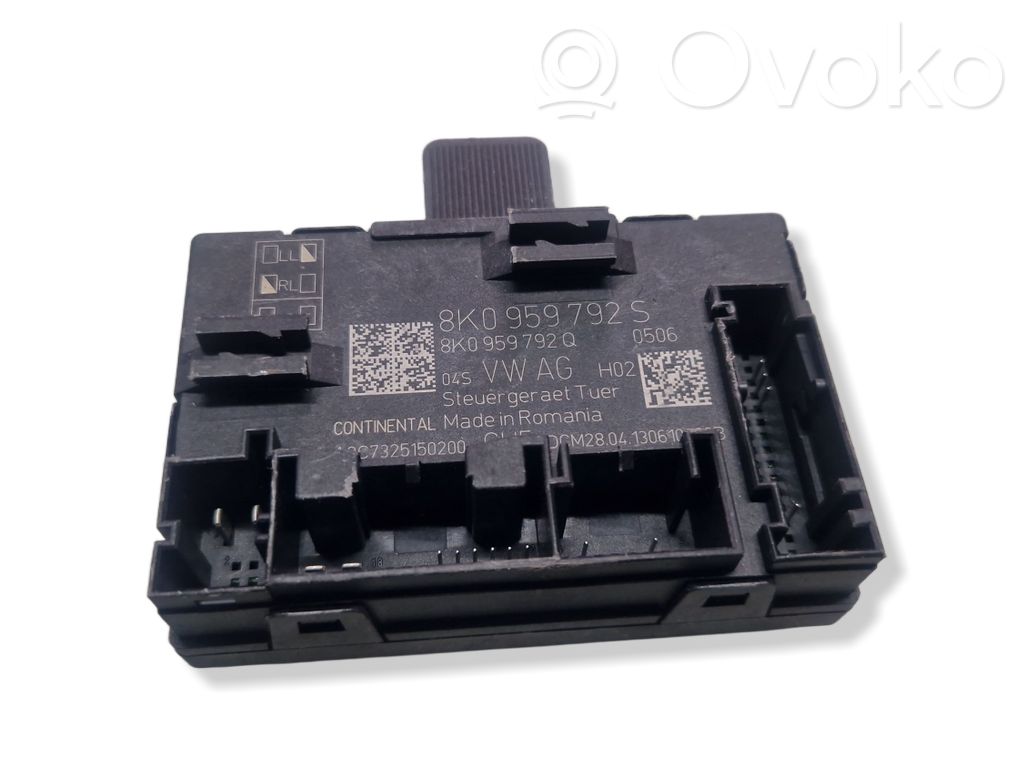Audi A4 S4 B8 8K Unitate/modul comandă uși 