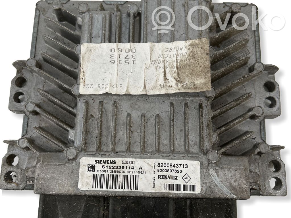 Engine control unit/module   S122326114A,8200807626,8200843713