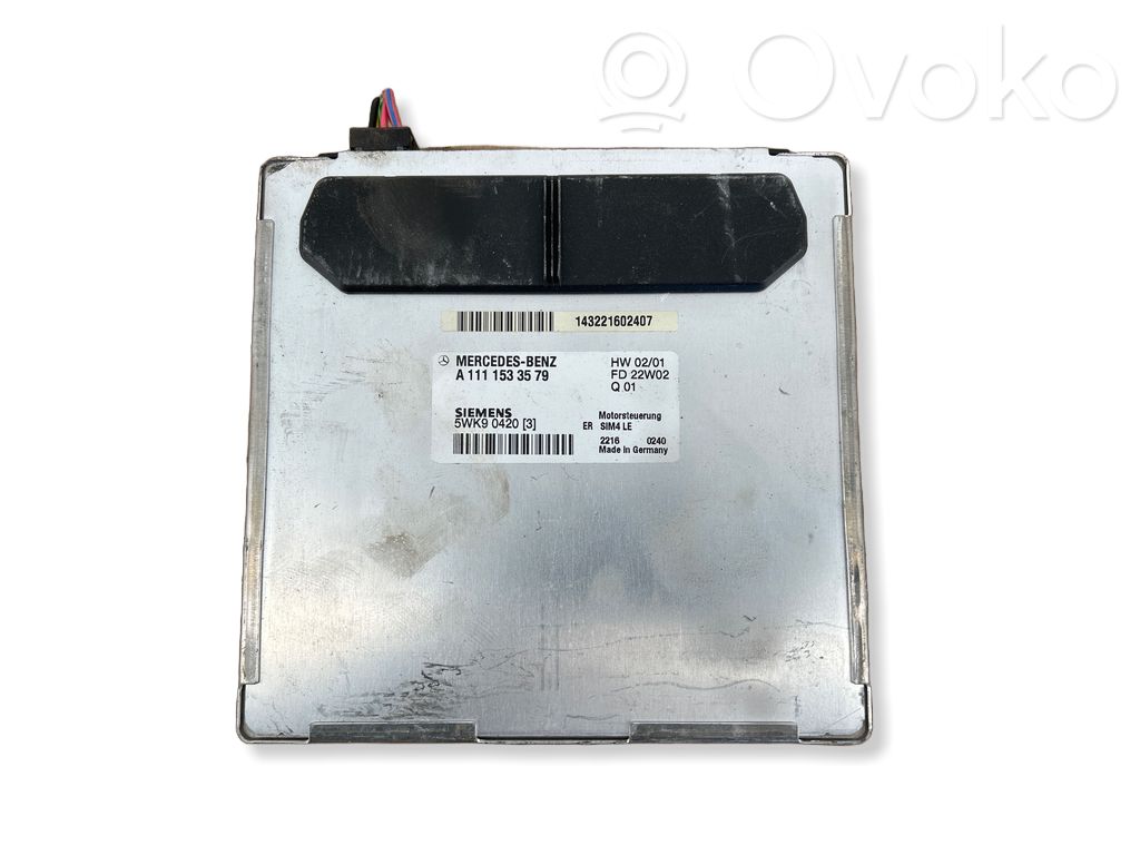 Sterownik / Moduł ECU   A1111533579,143221602407,5WK90420