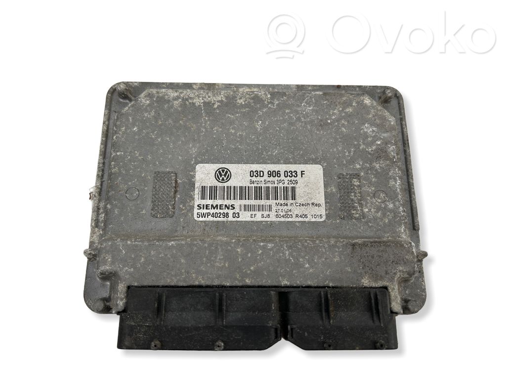 Engine control unit/module   03D906033F,5WP4029803