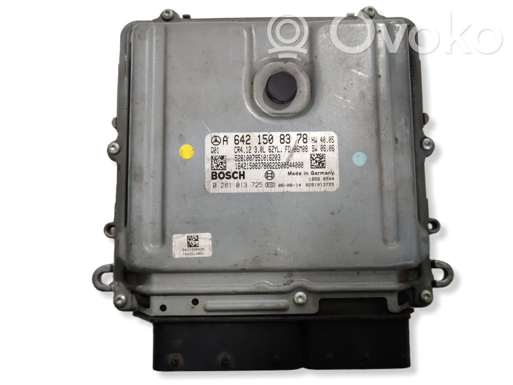 Engine control unit/module   A6421508378,0281013725,6421508378