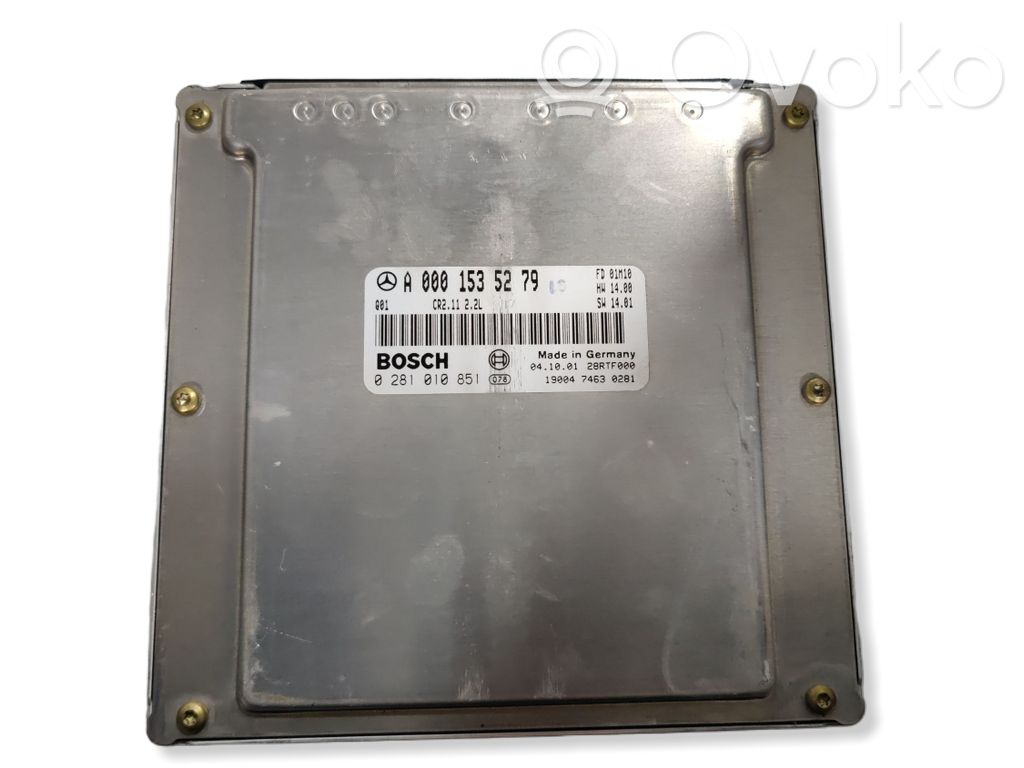 Engine control unit/module   28RTF000,A0001535279,0281010851,0001535279