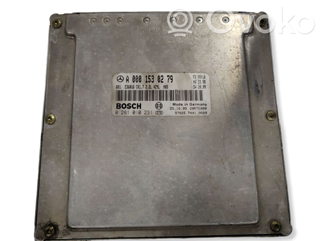 Sterownik / Moduł ECU   28RTE000,A0001530279,0281010231,0001530279