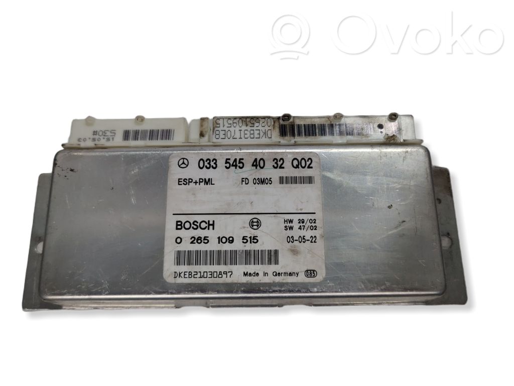 Mercedes-Benz E W211 ESP (stability system) control unit 