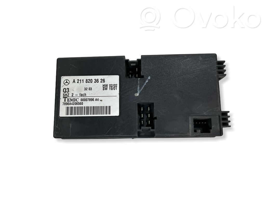 Module de commande de siège   A2118203626,2118203626
