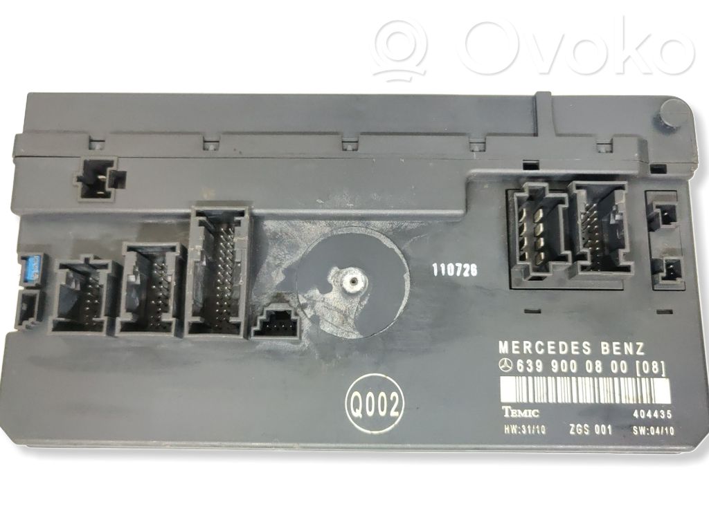Mercedes-Benz Vito Viano W639 Moduł / Sterownik komfortu 
