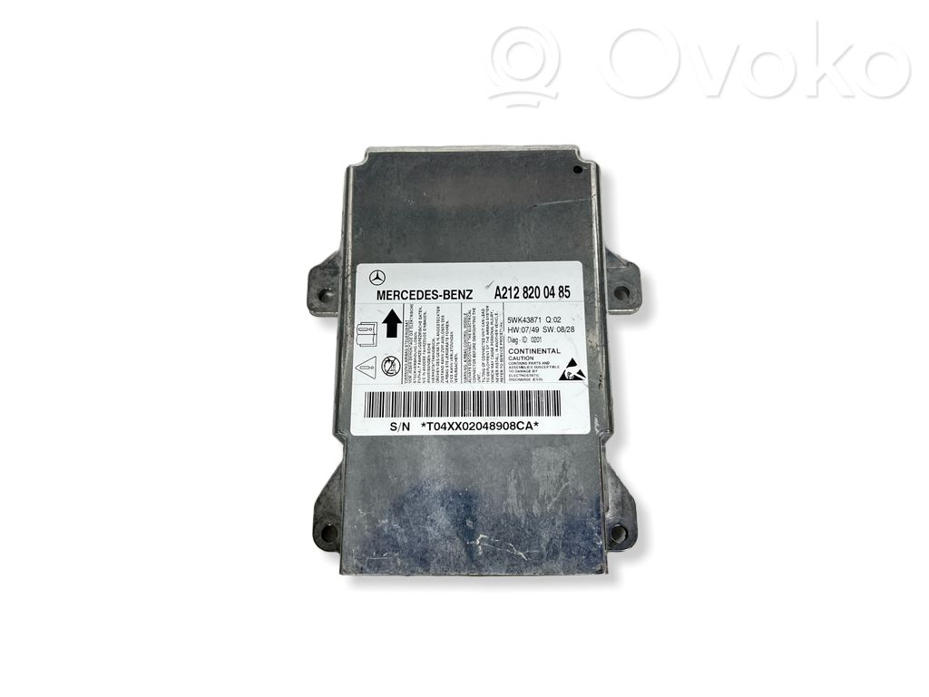Mercedes-Benz E W212 Airbag control unit/module 