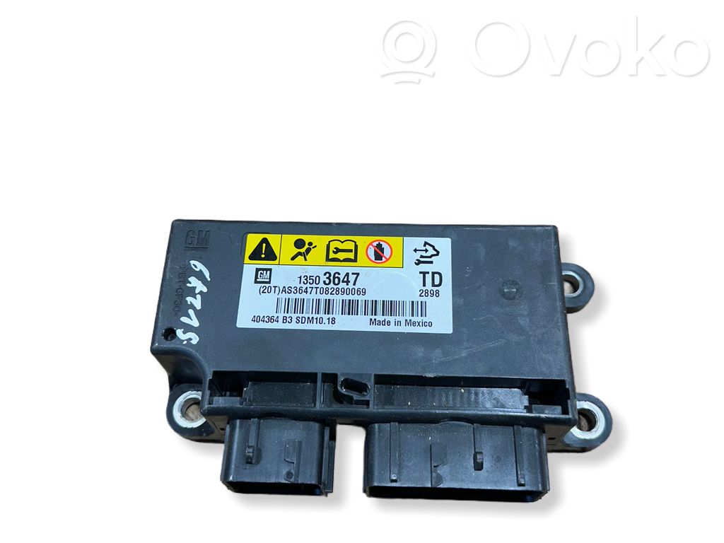 Sterownik / Moduł Airbag   13503647,AS3647T082890069