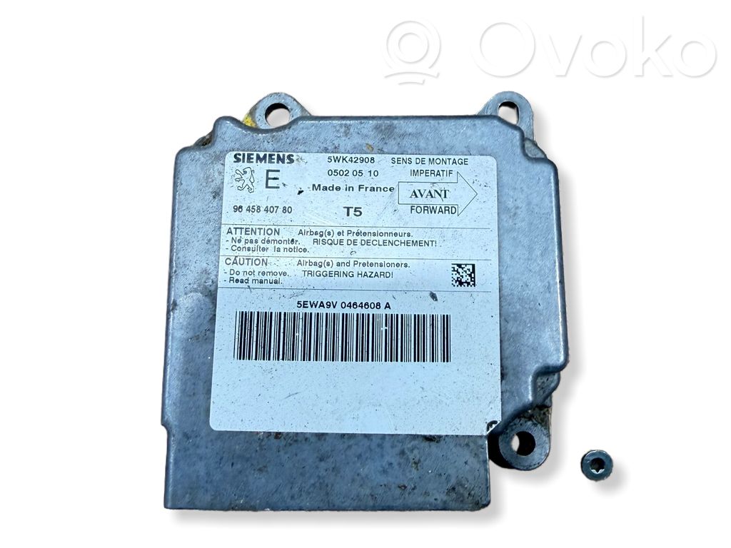 Airbag control unit/module   5WK42908,05020510,9645840780