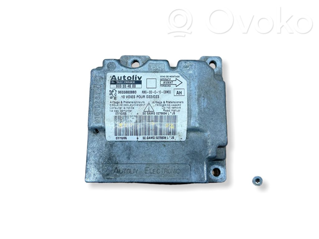 Airbag control unit/module   603554600,9655880880