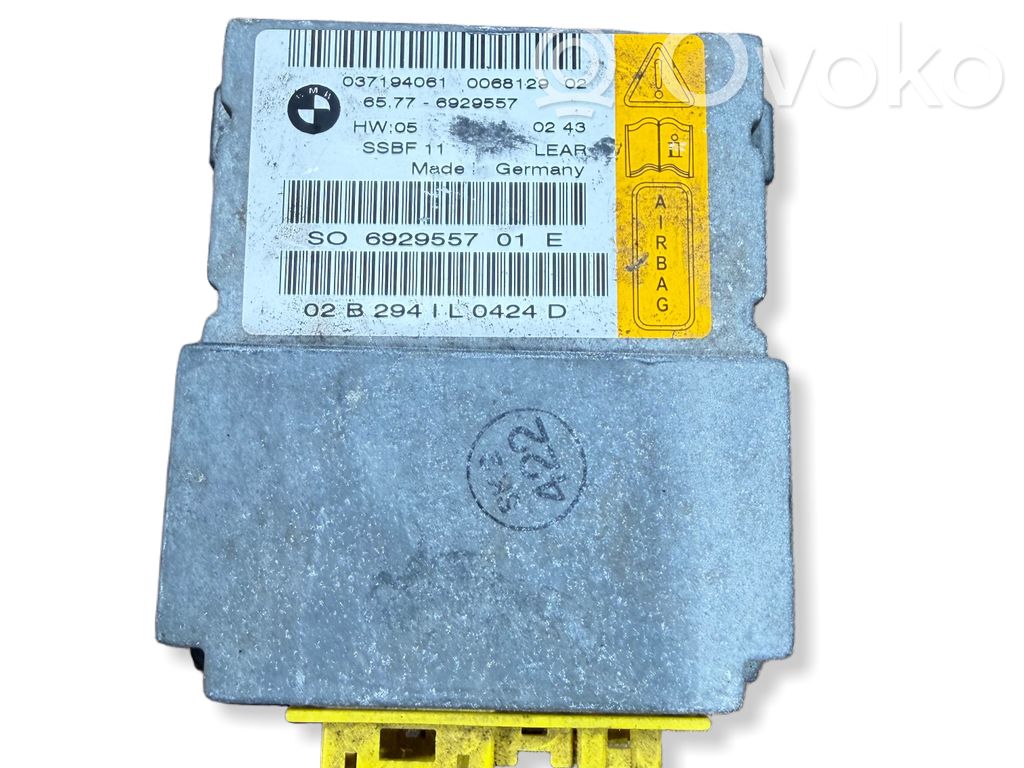 Unidad de control/módulo del Airbag   6929557