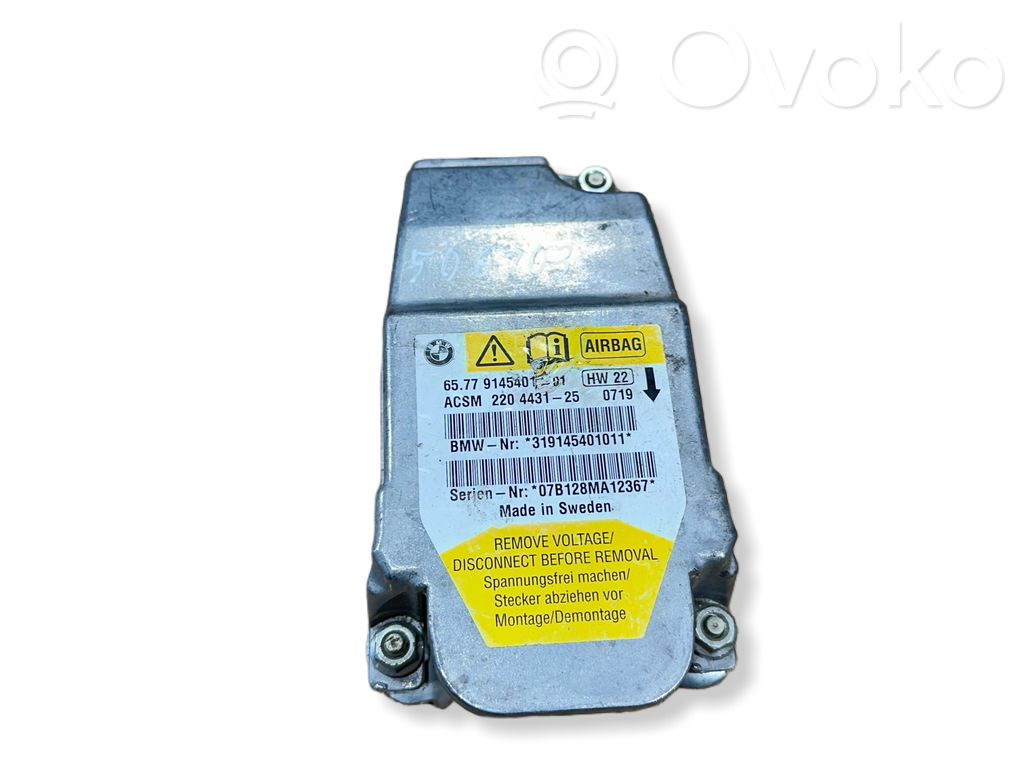 BMW 5 E60 E61 Module de contrôle airbag 