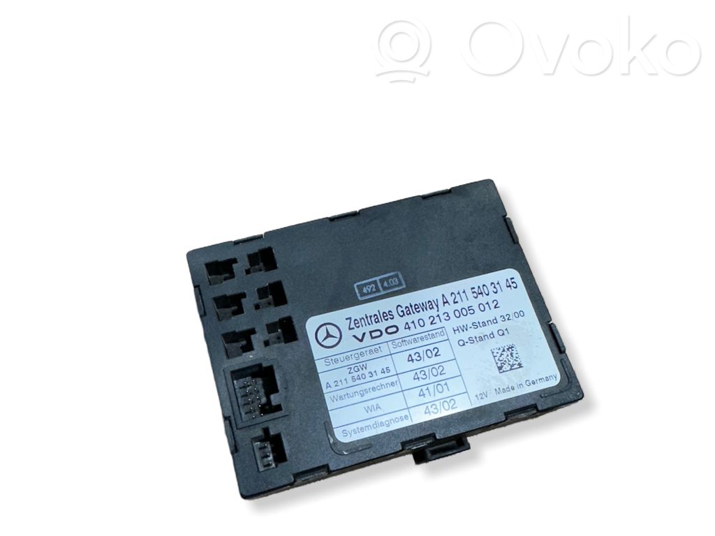 Gateway control module   A2115403145,410213005012