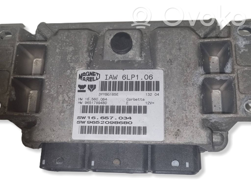 Engine control unit/module   IAW6LP106,HW9651789480,SW9652098680