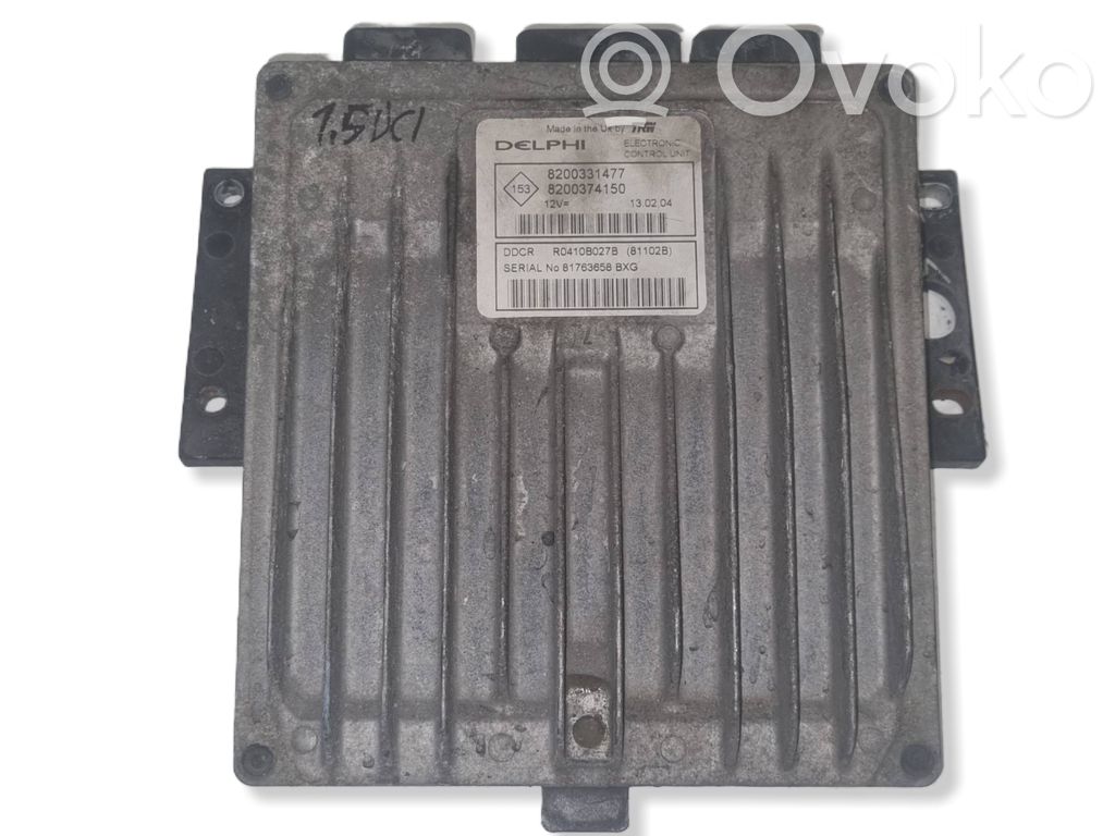Engine control unit/module   8200331477,8200374150,R0410B027B,DDCR