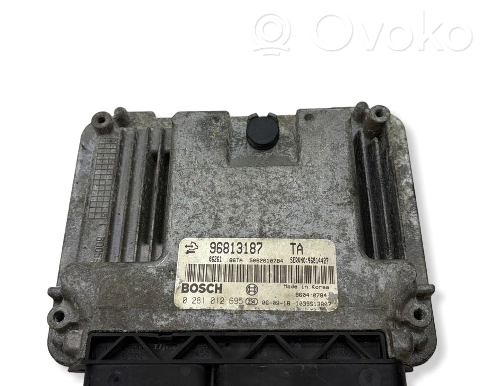 Engine control unit/module   96813187,0281012695,5062610784