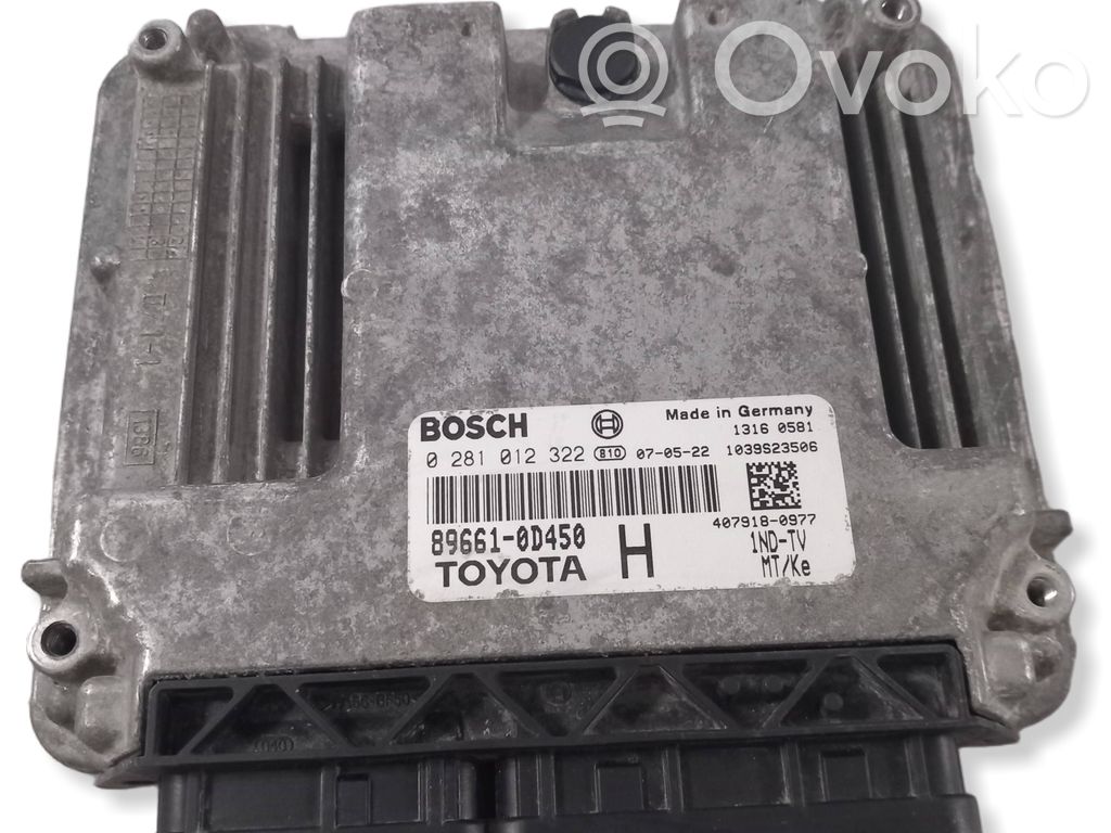 Engine control unit/module   0281012322,896610D450,1039S23506