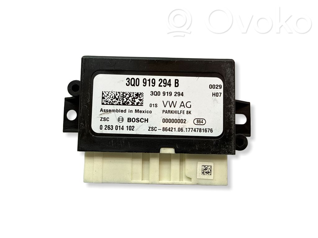 Sterownik / Moduł parkowania PDC   3Q0919294,0000002,263014102,3Q0919294B