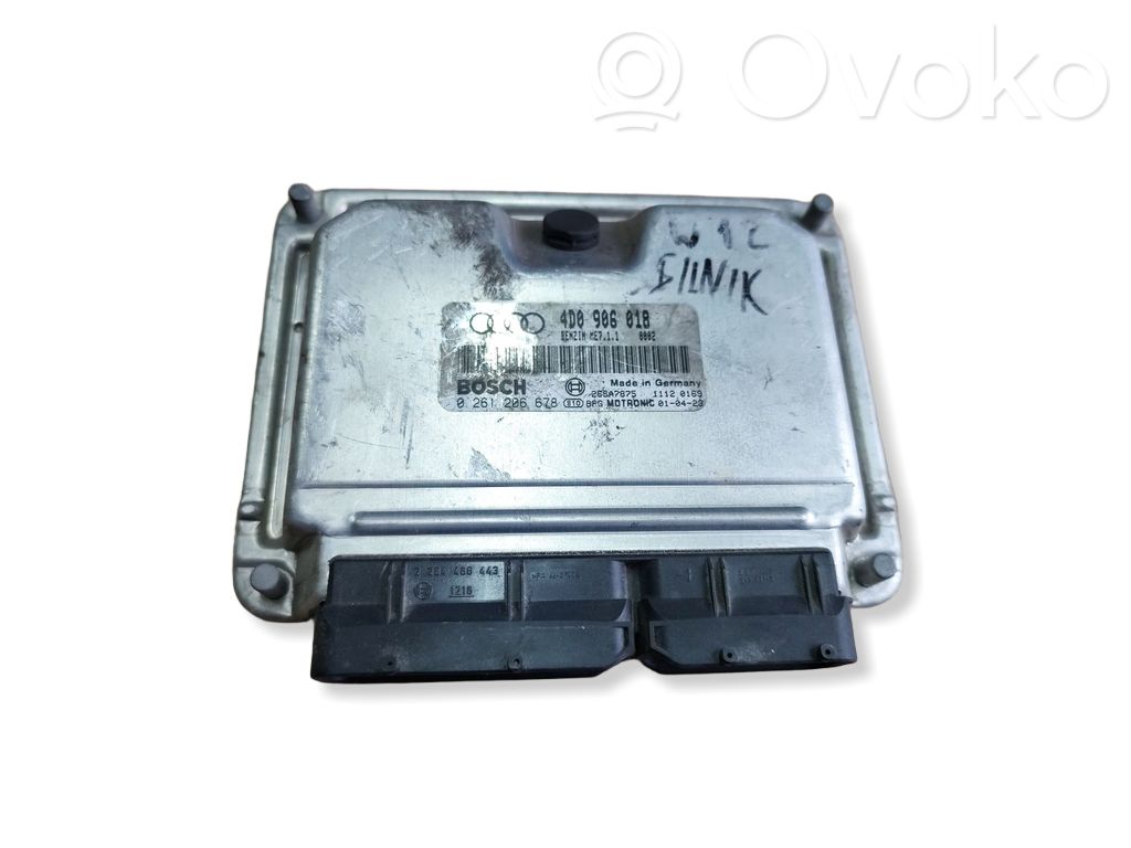 Unité de commande, module ECU de moteur   4D0906018,0261206678