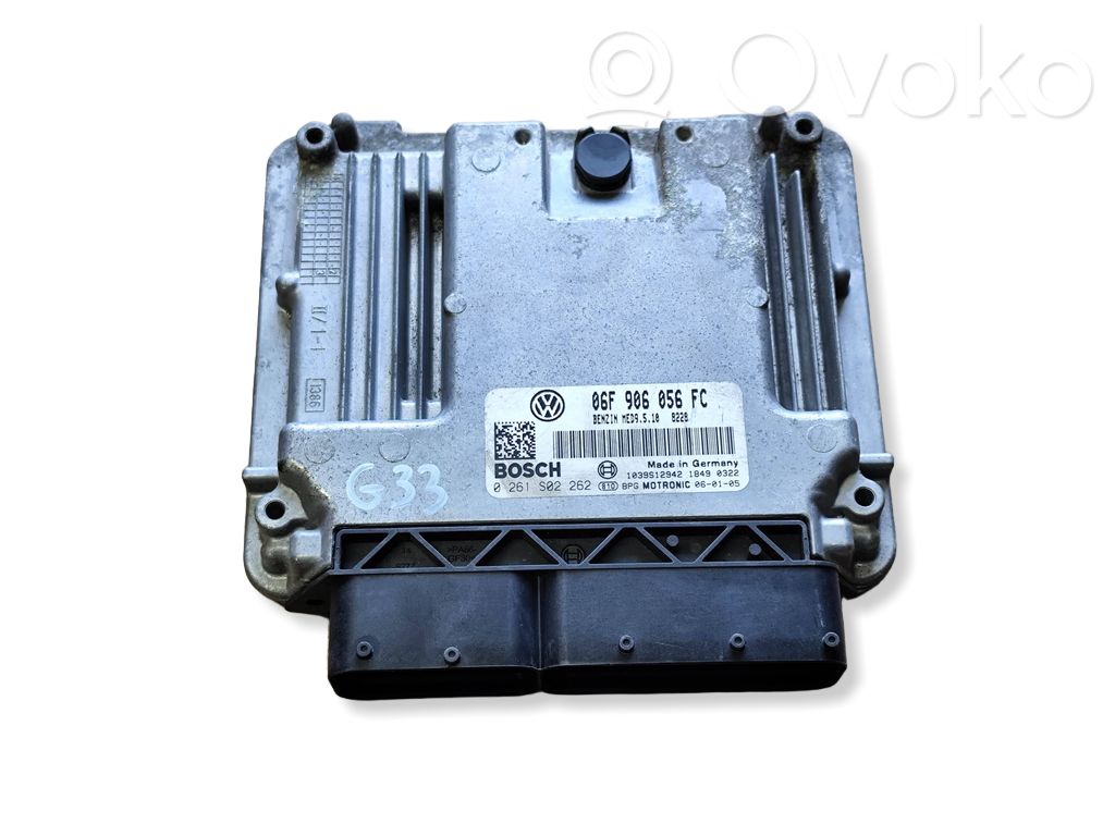Engine control unit/module ECU   06F906056FC,0261S02262,1039S12942