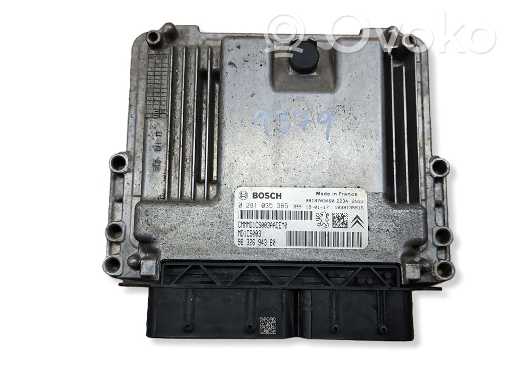 Citroen Berlingo Engine control unit/module 