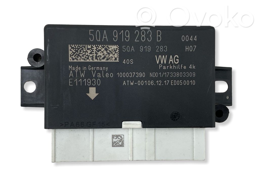 Skoda Octavia Mk3 (5E) Parking PDC control unit/module 