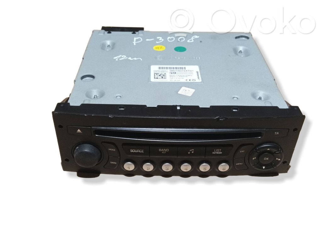 Peugeot 3008 I Panel / Radioodtwarzacz CD/DVD/GPS 