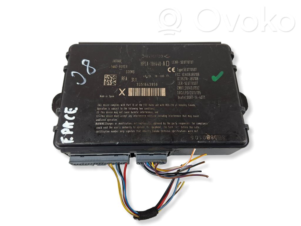 Jaguar XF X260 Keyless (KESSY) go control unit/module 