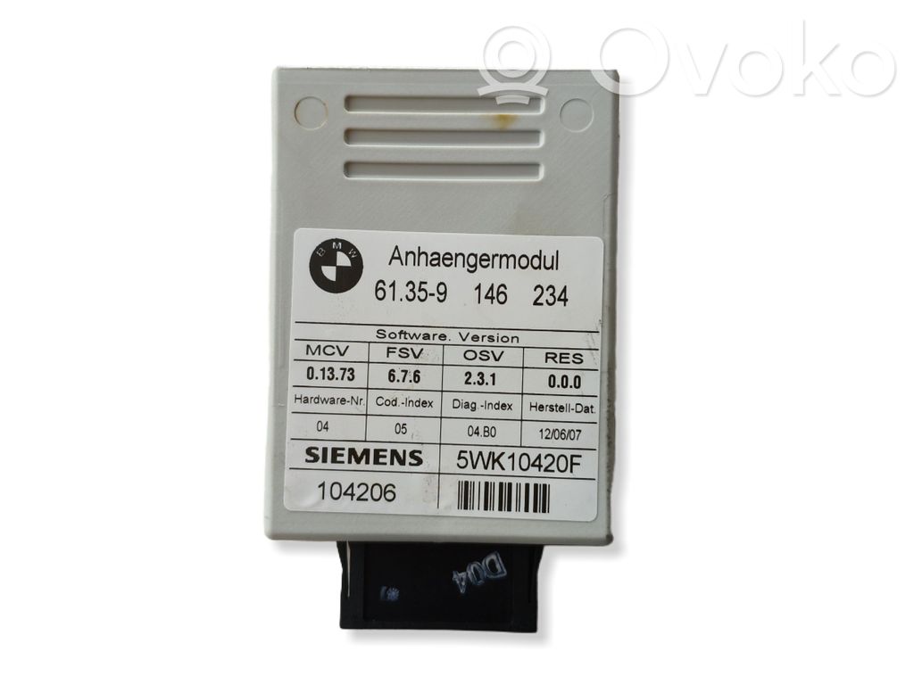 BMW 5 E60 E61 Tow bar trailer control unit/module 