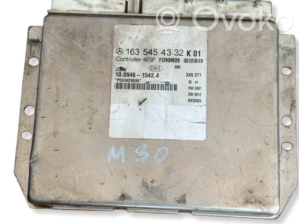 Mercedes-Benz ML W163 Sterownik / moduł ABS 