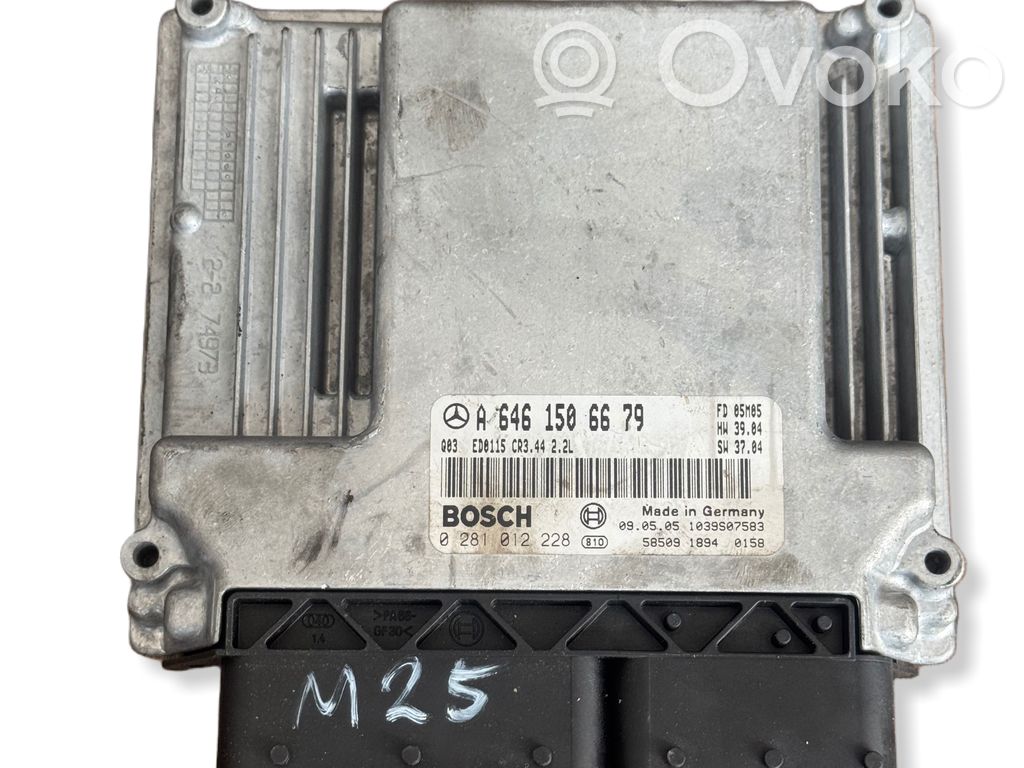 Engine control unit/module   A6461506679,0281012228,1039S07583