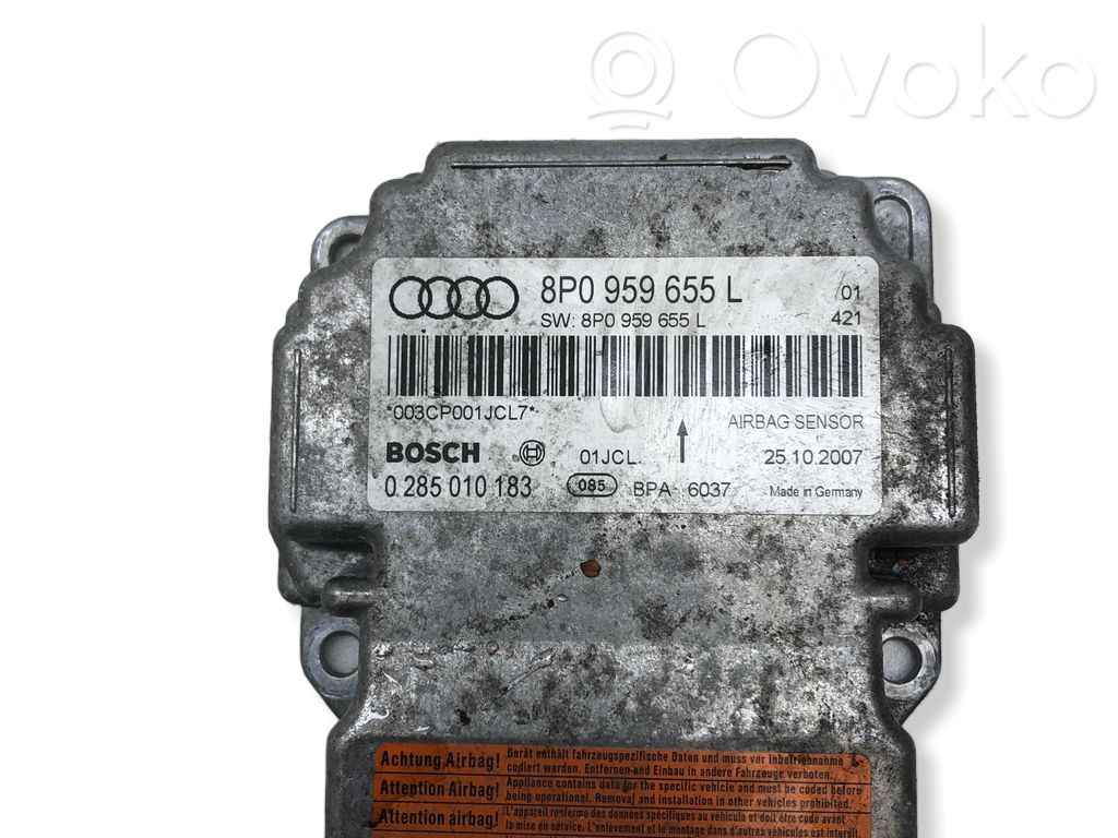 Audi A3 S3 A3 Sportback 8P Airbag control unit/module 