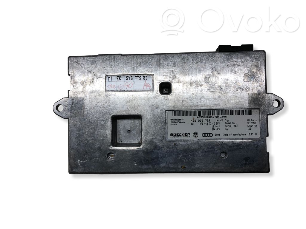 Audi A6 S6 C6 4F Multimedian ohjauslaite 