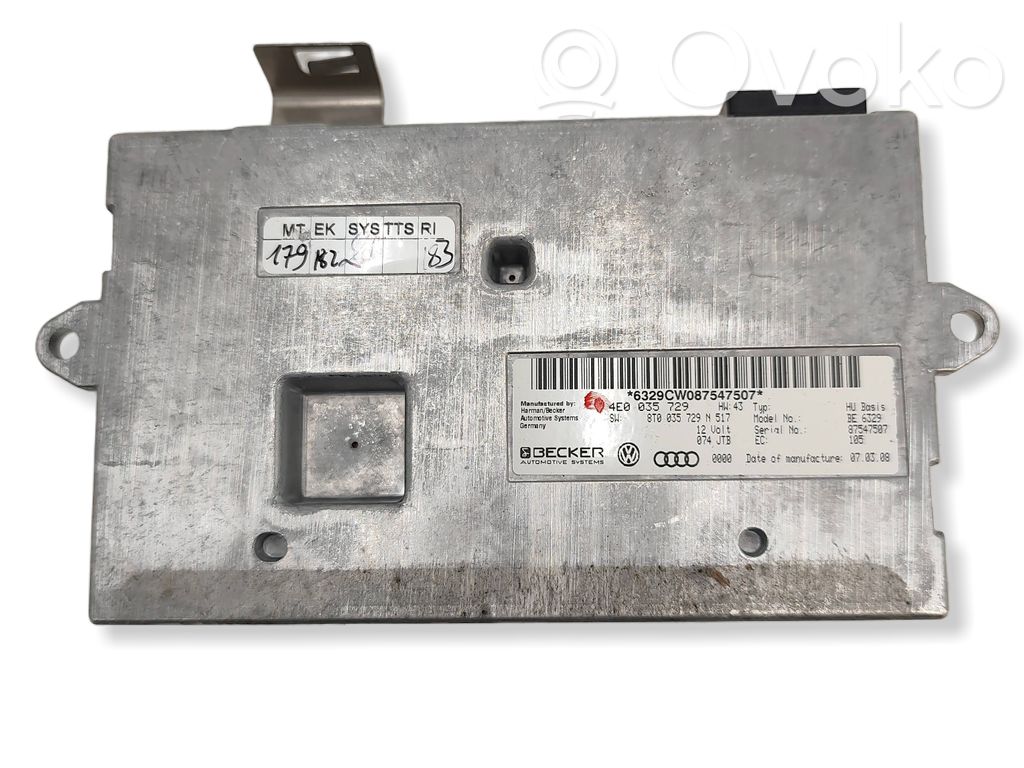 Unidad de control MMI   4E0035729,8T0035729N