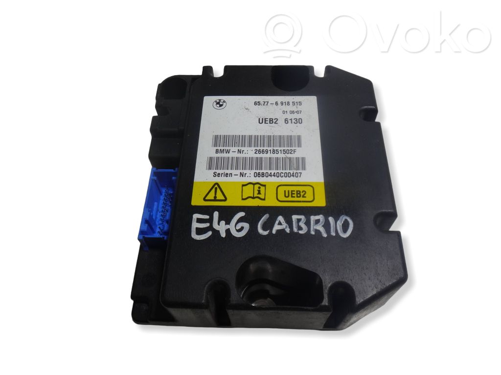 BMW 3 E46 Airbag control unit/module 