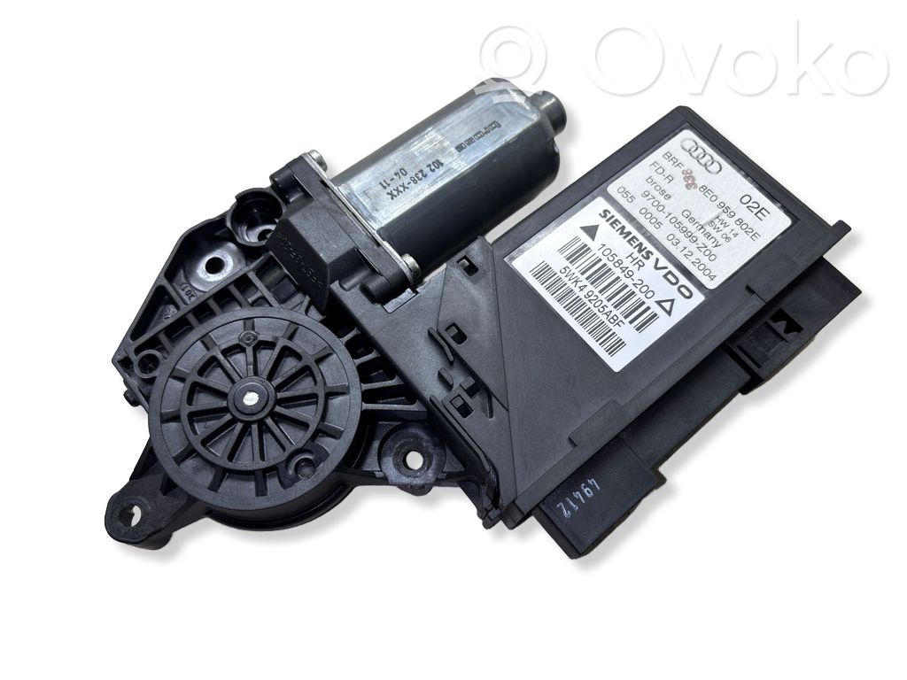 Audi A4 S4 B7 8E 8H Asa reguladora de la puerta trasera 