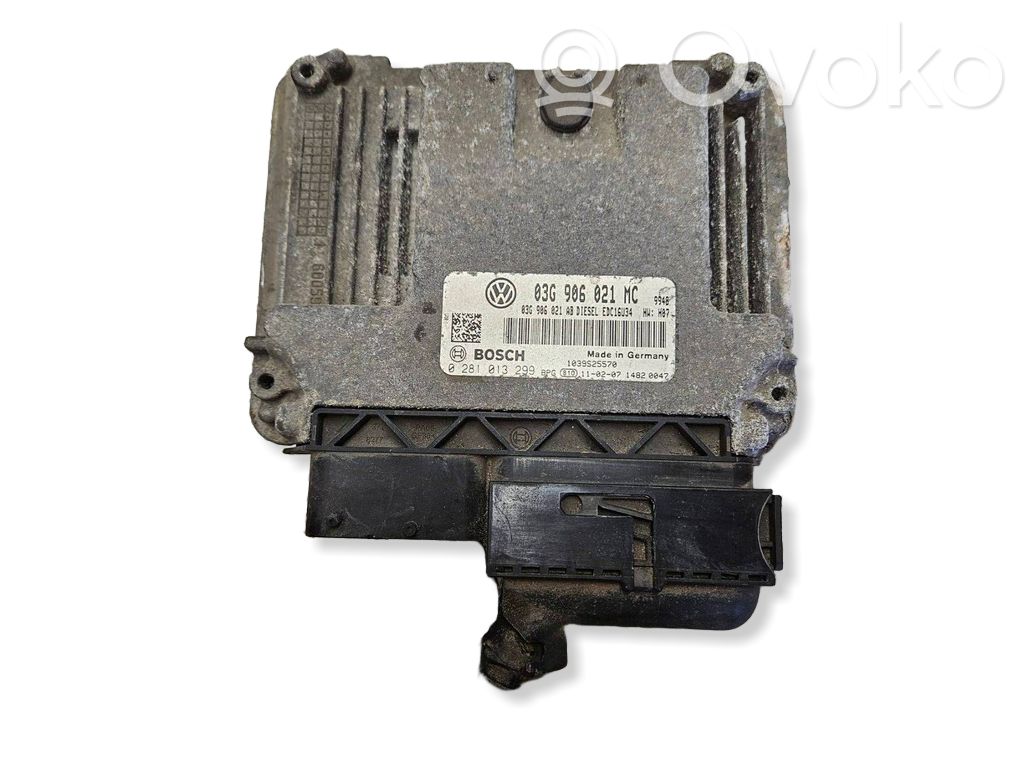 Engine control unit/module   03G906021MC,0281013299,03G906021AB