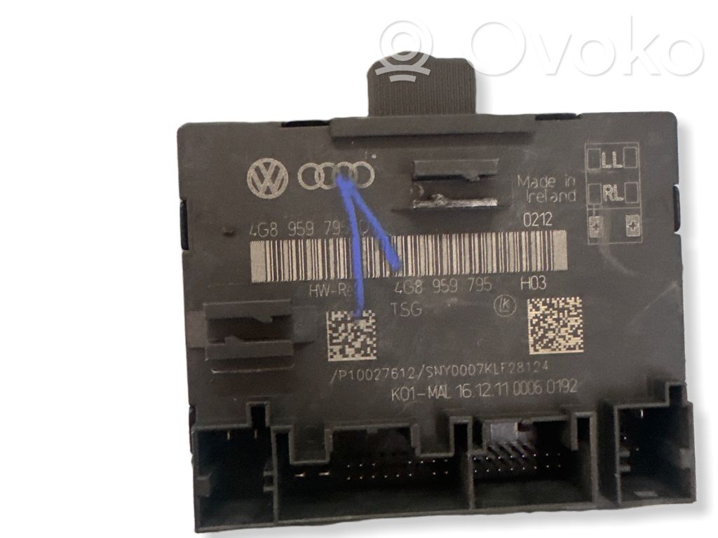 Audi A6 S6 C7 4G Door central lock control unit/module 